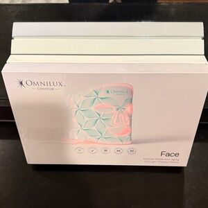 Omnilux Contour Face LED Light Therapy Device - White and Pink